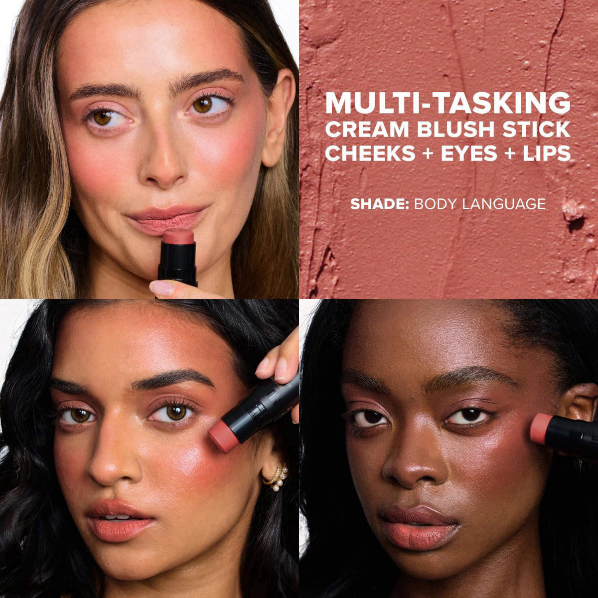 Nudestix Baby Nude Skin Kit – Full-Size Cream Blush & Highlighter Stick Duo for Natural Glow | Multi-Use Makeup for Chee