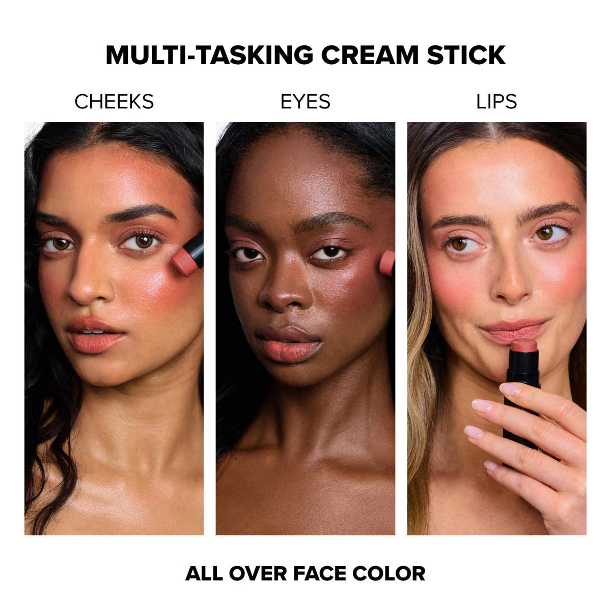 Nudestix Baby Nude Skin Kit – Full-Size Cream Blush & Highlighter Stick Duo for Natural Glow | Multi-Use Makeup for Chee