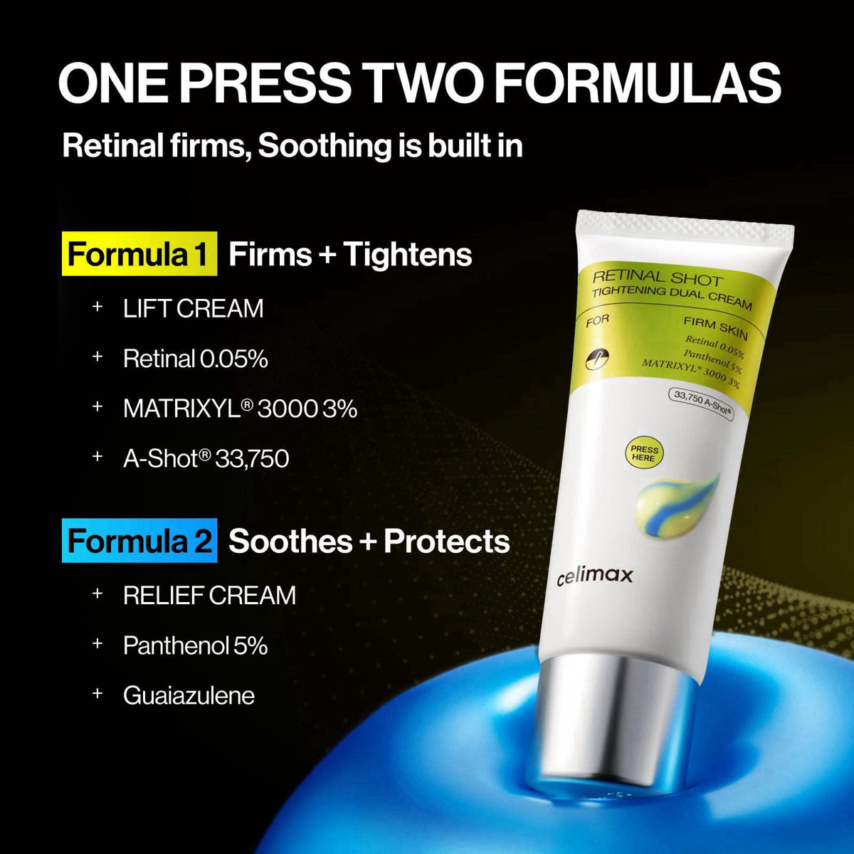 celimax The Vita-A Retinal Shot Tightening Dual Cream, 1.69 fl.oz – close-up detail