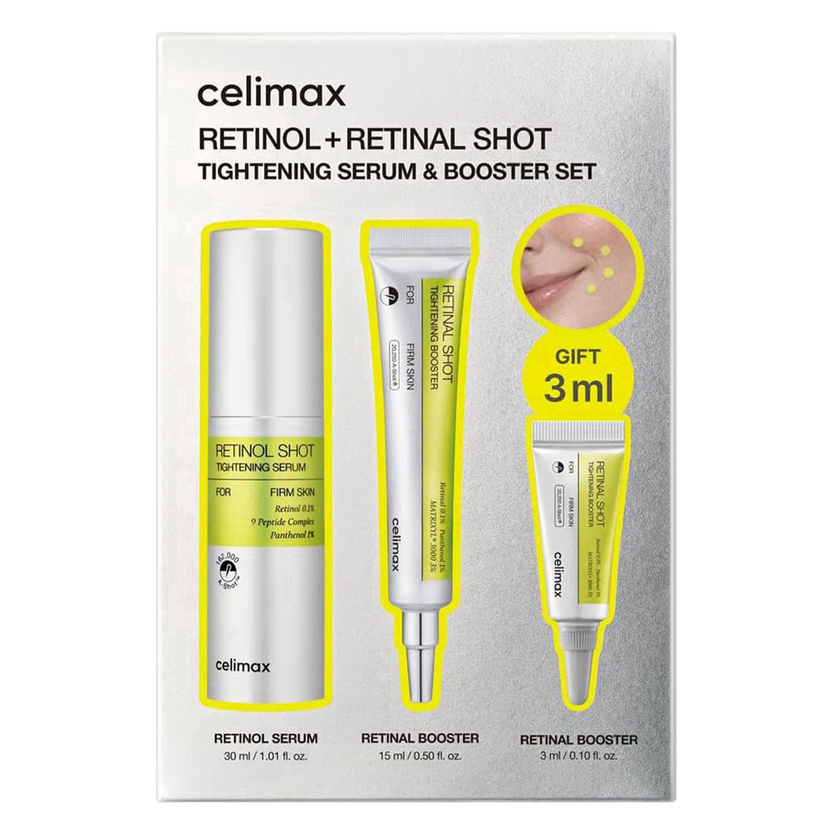 celimax The Vita A Retinal Shot Tightening Booster (Global Set, 1.61 fl.oz) – product photo (Serums)