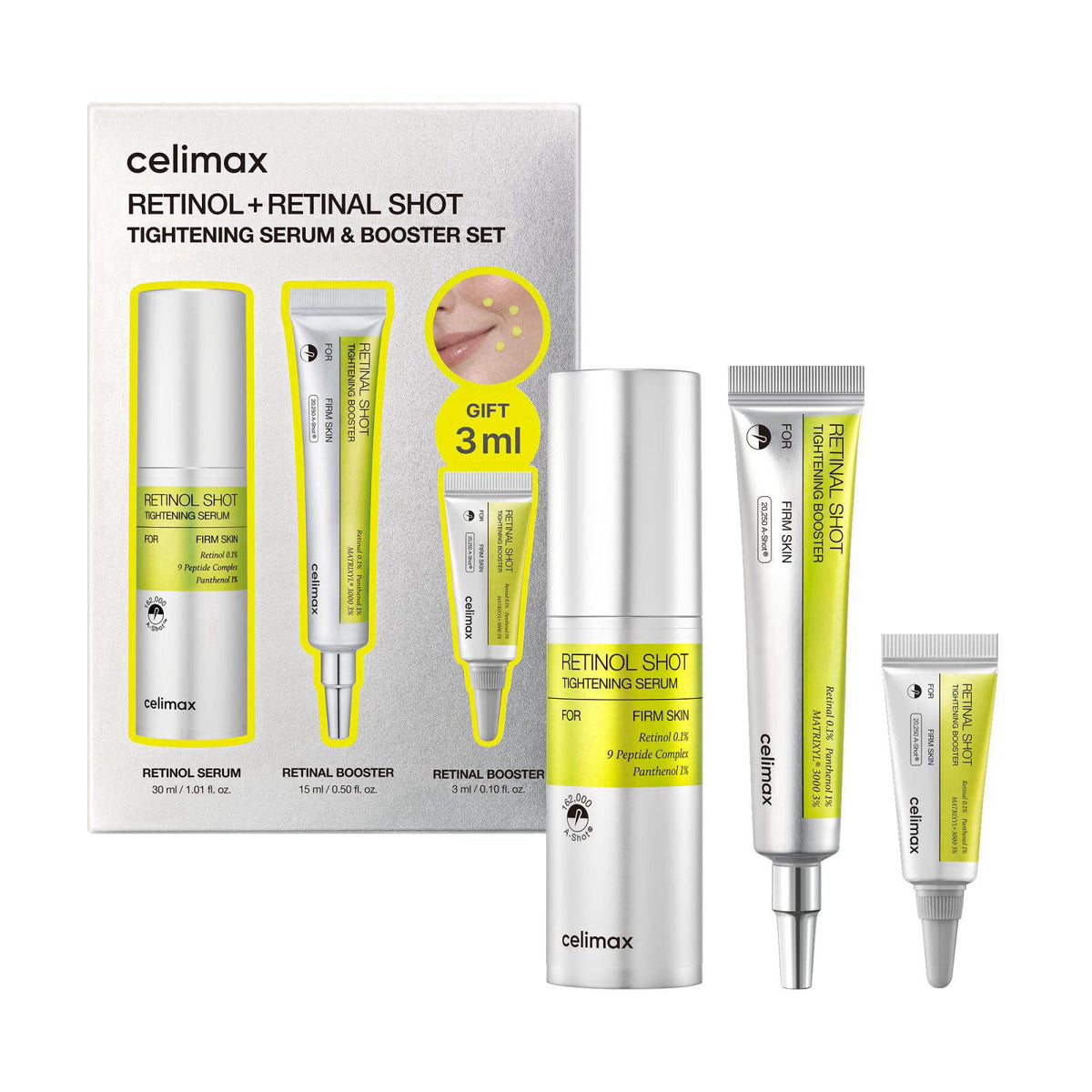 celimax The Vita A Retinal Shot Tightening Booster (Global Set, 1.61 fl.oz) – close-up detail