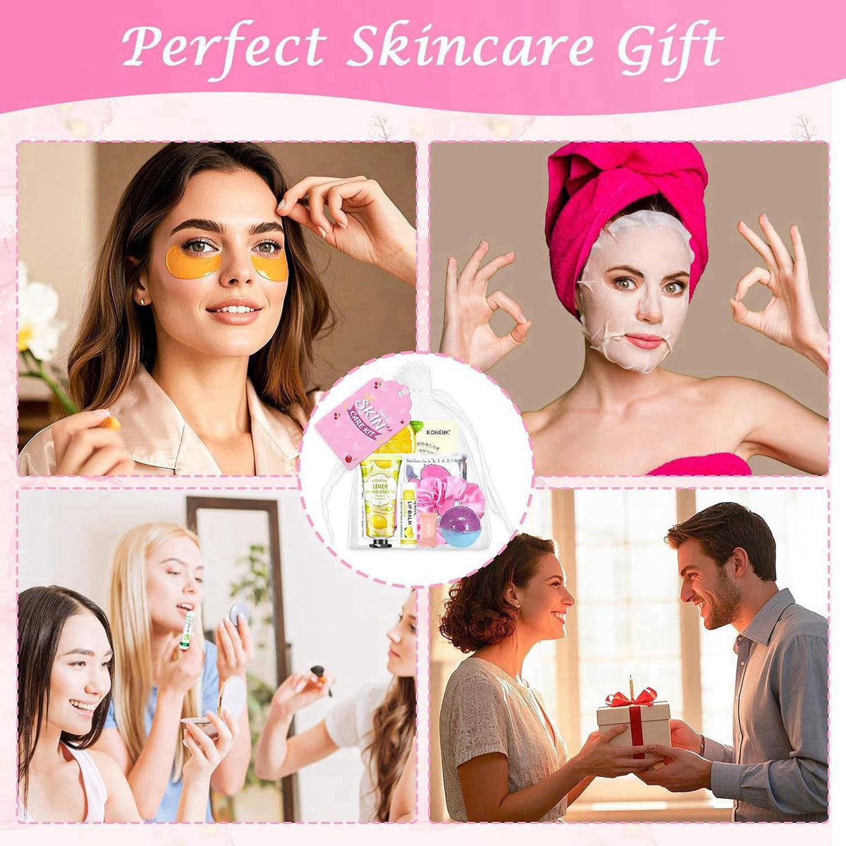 120 PCS Spa Party Supplies for Women Spa Birthday Sleepover
