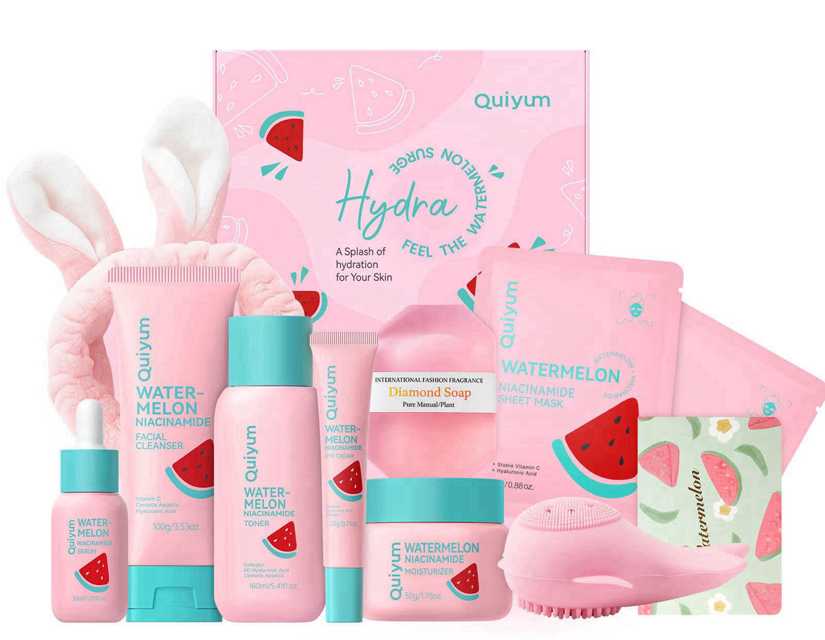 Watermelon Niacinamide Skincare Set for Women Teens Girls