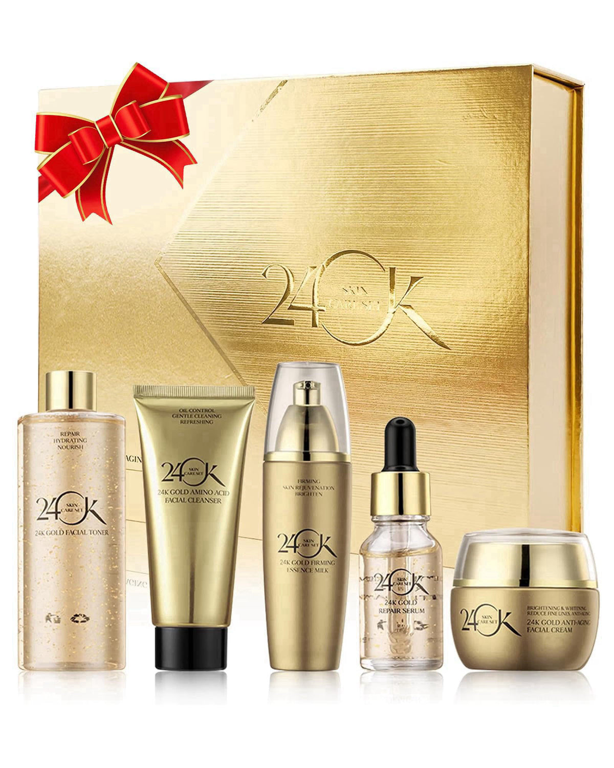 Skin Care Toiletry Kit 24K Gold Skin Care Set for Women by LYSdefeu — view 2