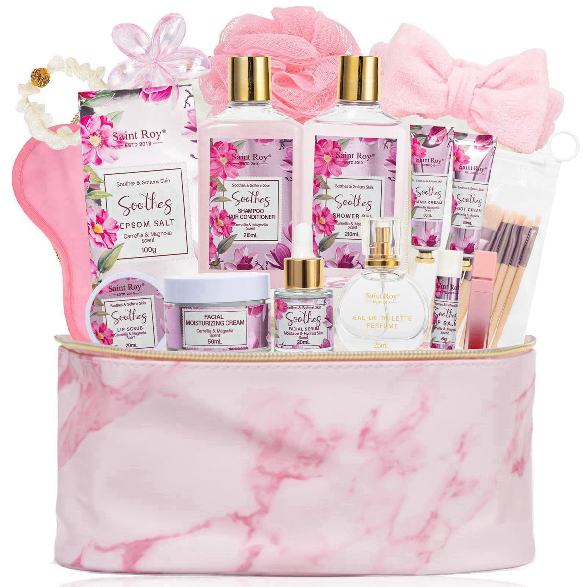 27Pcs Bath Body Spa Basket for Women Beauty Care Kit Spa Kit