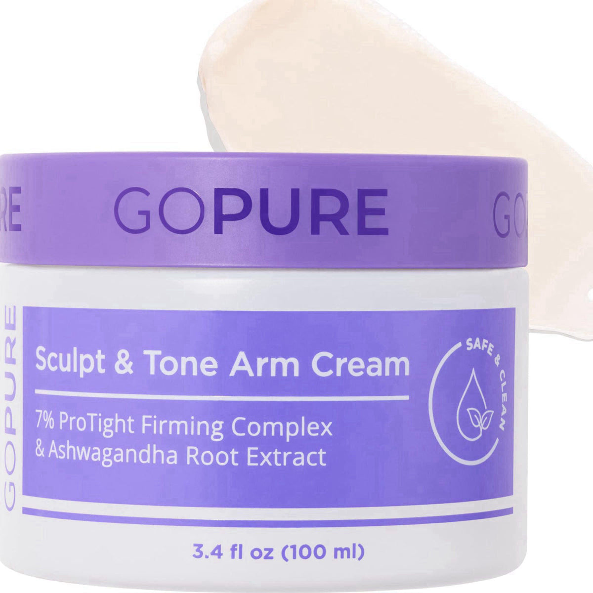 goPure Sculpt & Tone Arm Cream - Firming & Tightening Cream - Smooths, Lifts, Sculpts the Look Of Arms - ProTight Comple