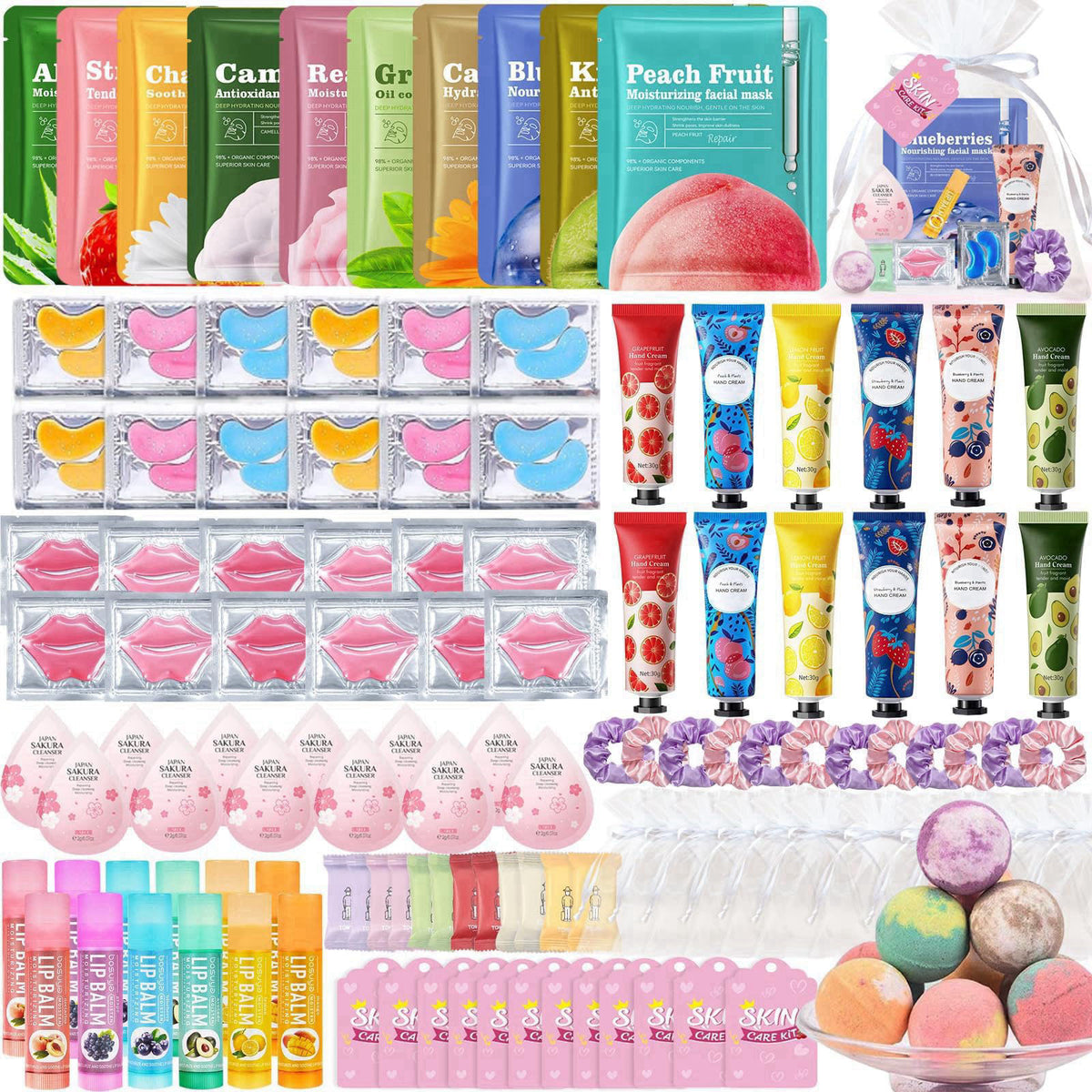 132 PCS Spa Party Supplies for Women Spa Party Favors by Beauty Bar — view 2