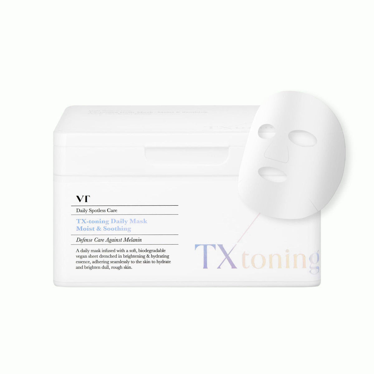 VT COSMETICS TX Toning Daily Mask 30 Sheets – product photo (Masks)