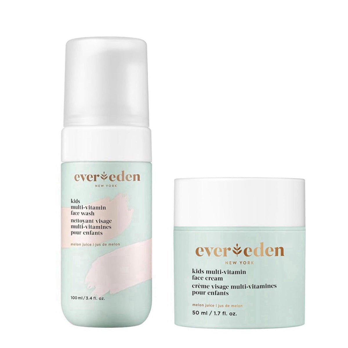 Evereden Kids Multi Vitamin Face Wash Cream Set Vegan Melon — view 6