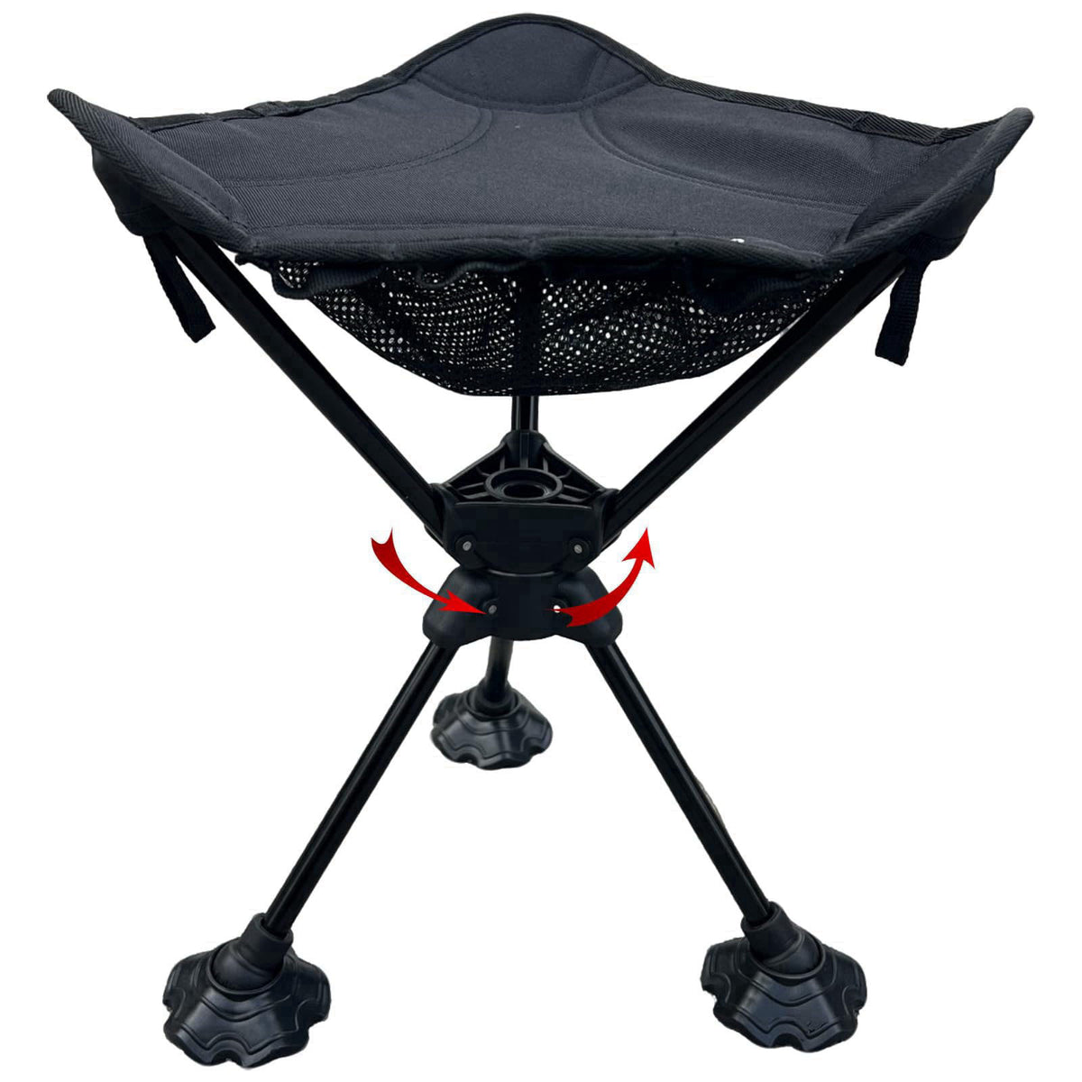 Camping Stool Foldable Tripod Stool 360 Silent Rotating by FENGZIYU — view 2