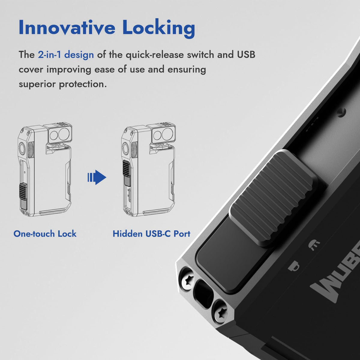 WUBEN G5 Rechargeable EDC Flashlight Mini Flat Bright Pocket