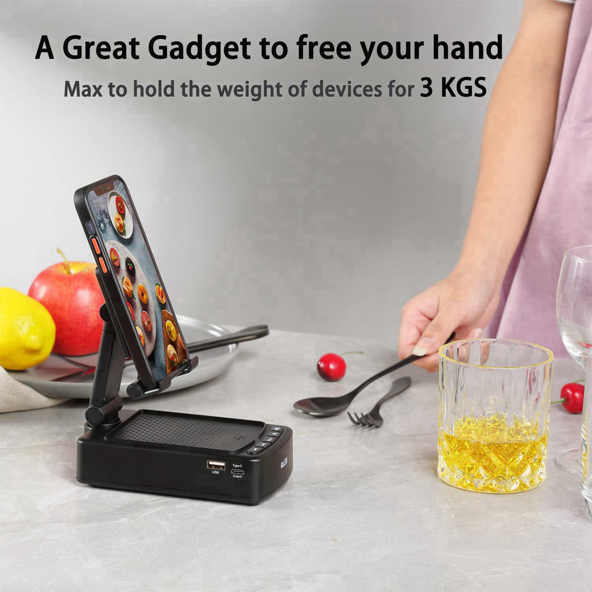 Gifts for Men OLES Mobile Phone Stand with Bluetooth for Him