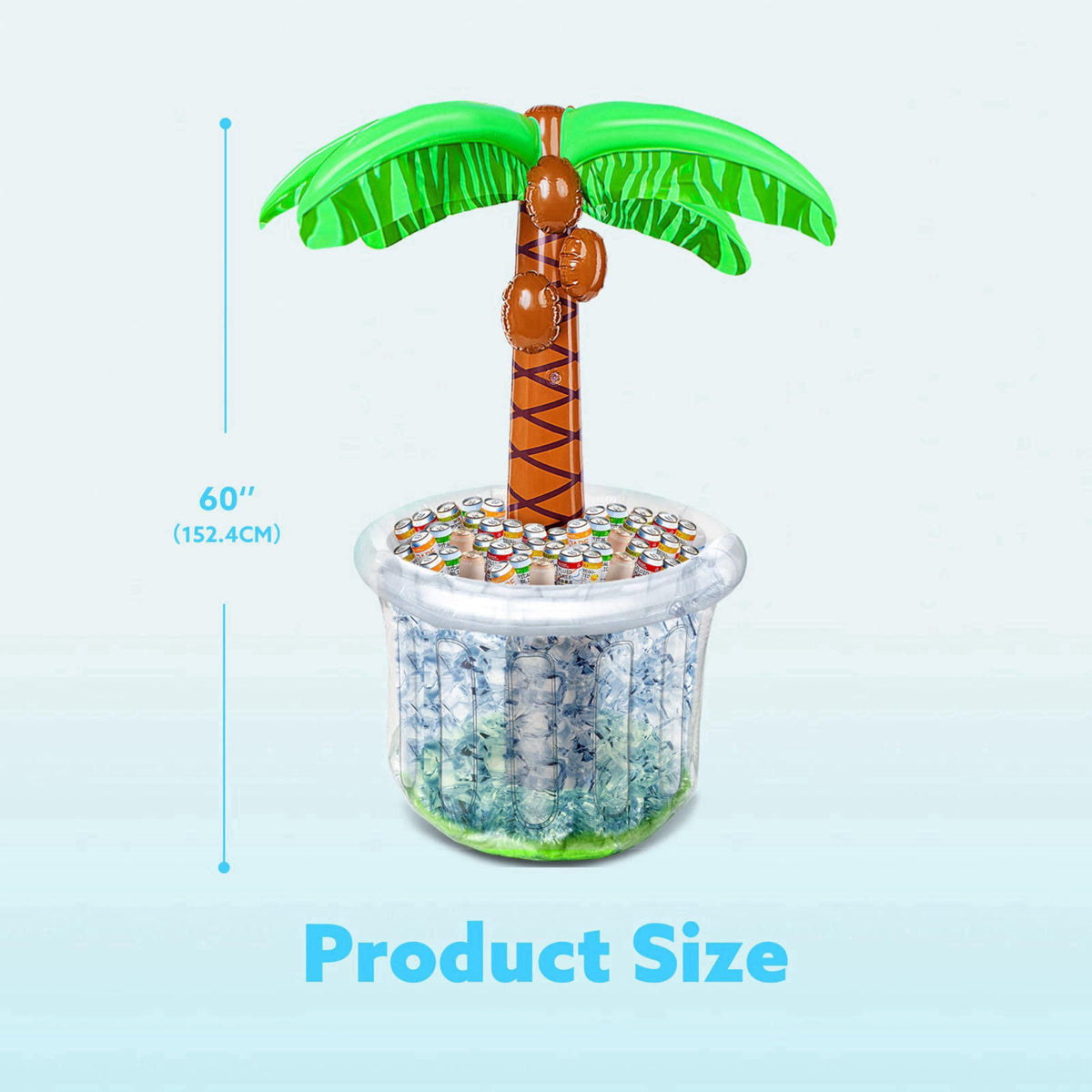 JOYIN 60 Inflatable Palm Tree Cooler Beach Theme Decor Pool