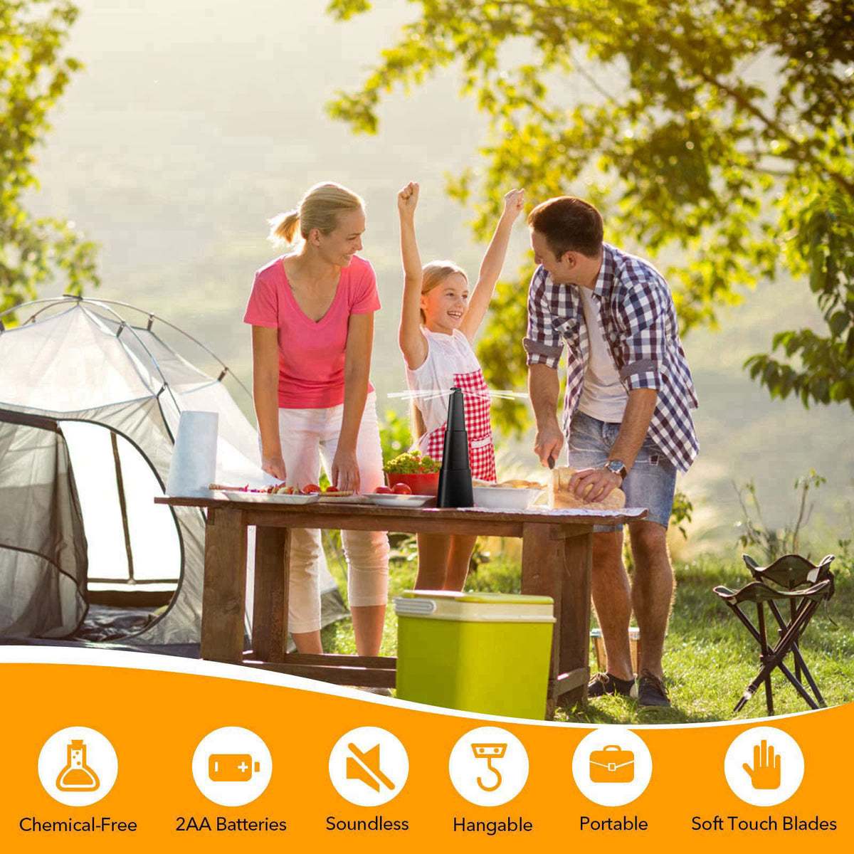 Fly Fans for Tables Fly Repellent Fan Indoor Outdoor with