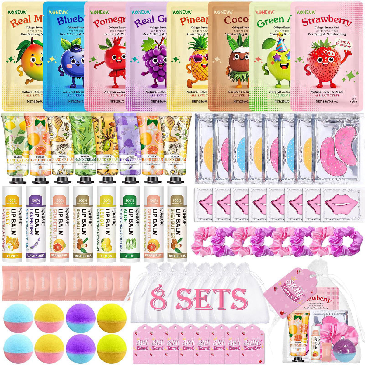 80PCS Spa Party Supplies for Girls Sleepover Spa Birthday by KONEUK — view 2
