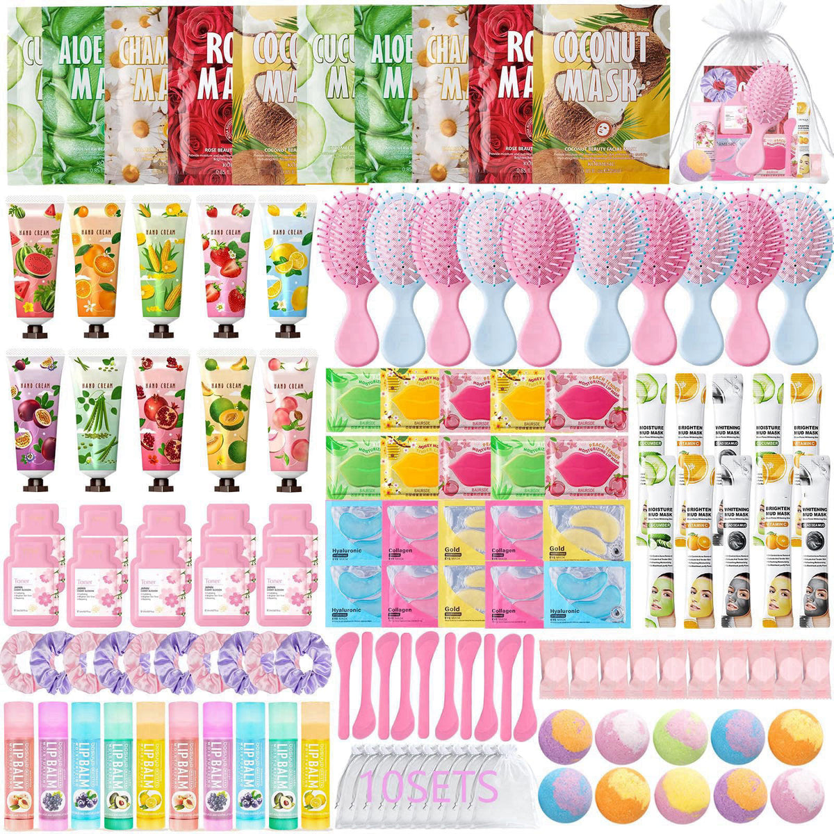130 PCS Spa Party Supplies for Women Include Face Masks by UYJ,
