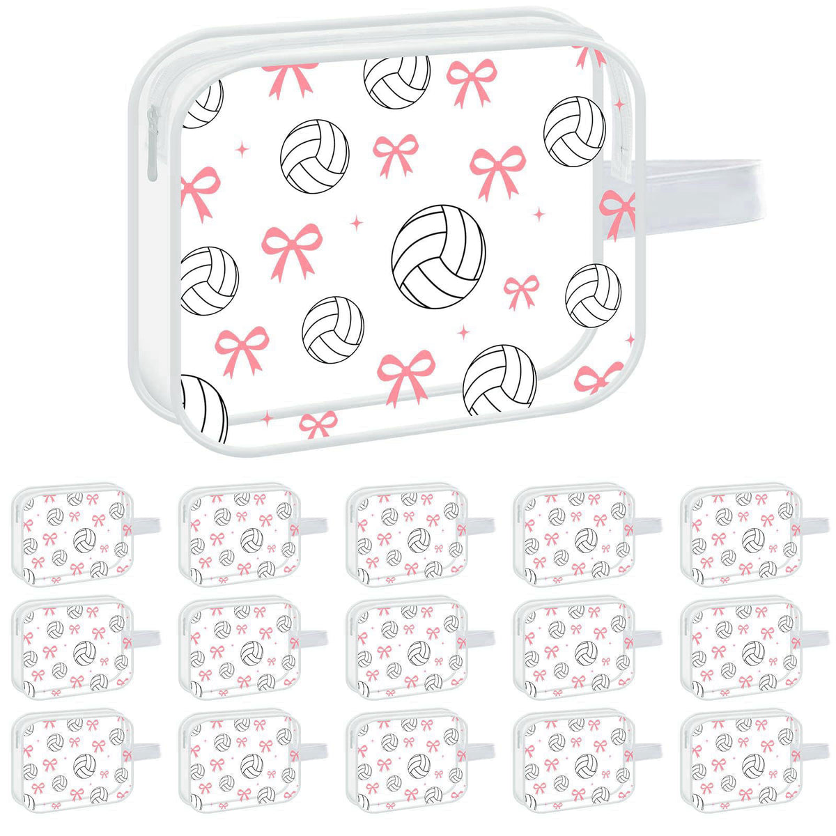 JarThenaAMCS 16 Pcs Volleyball Team Gifts Cosmetic Bag
