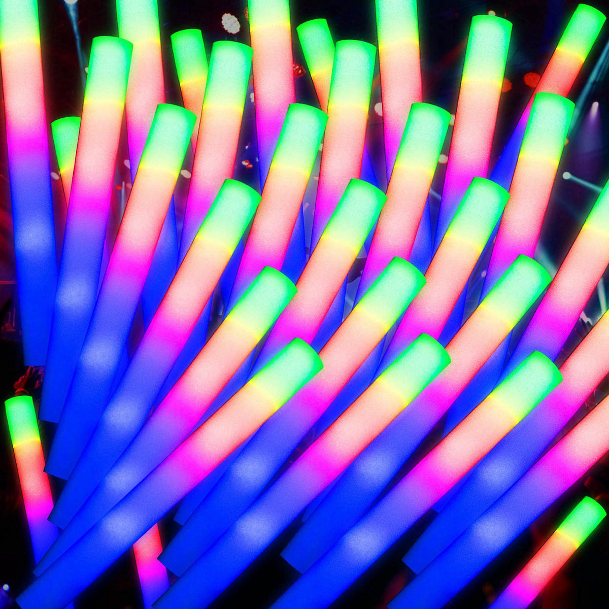 68 Pack Led Foam Sticks Bulk Wedding Glow Sticks for by JODOUEEIR