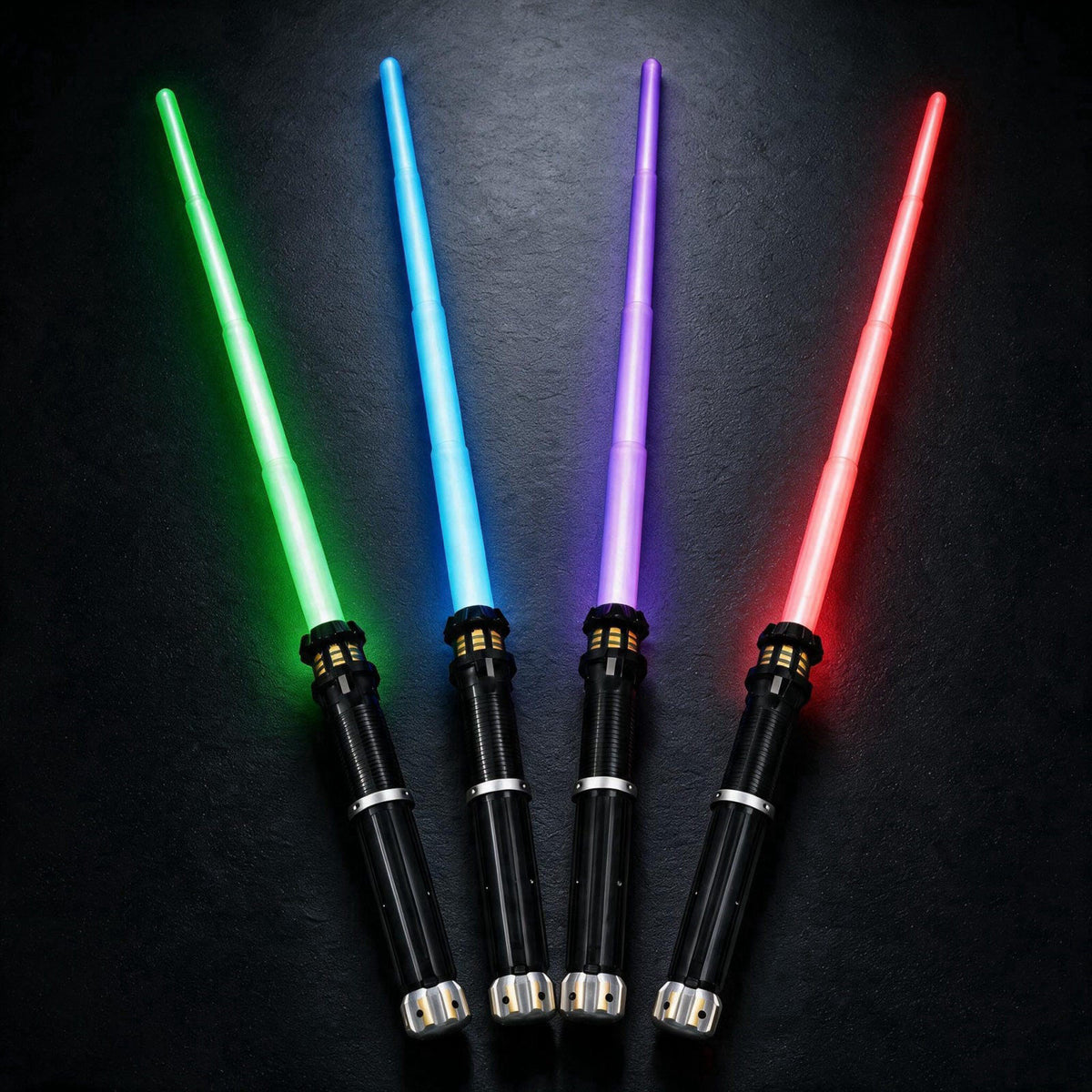 4 Pack Light Up Saber for Kids LED Toy Cosplay Halloween by FlashyU — view 2