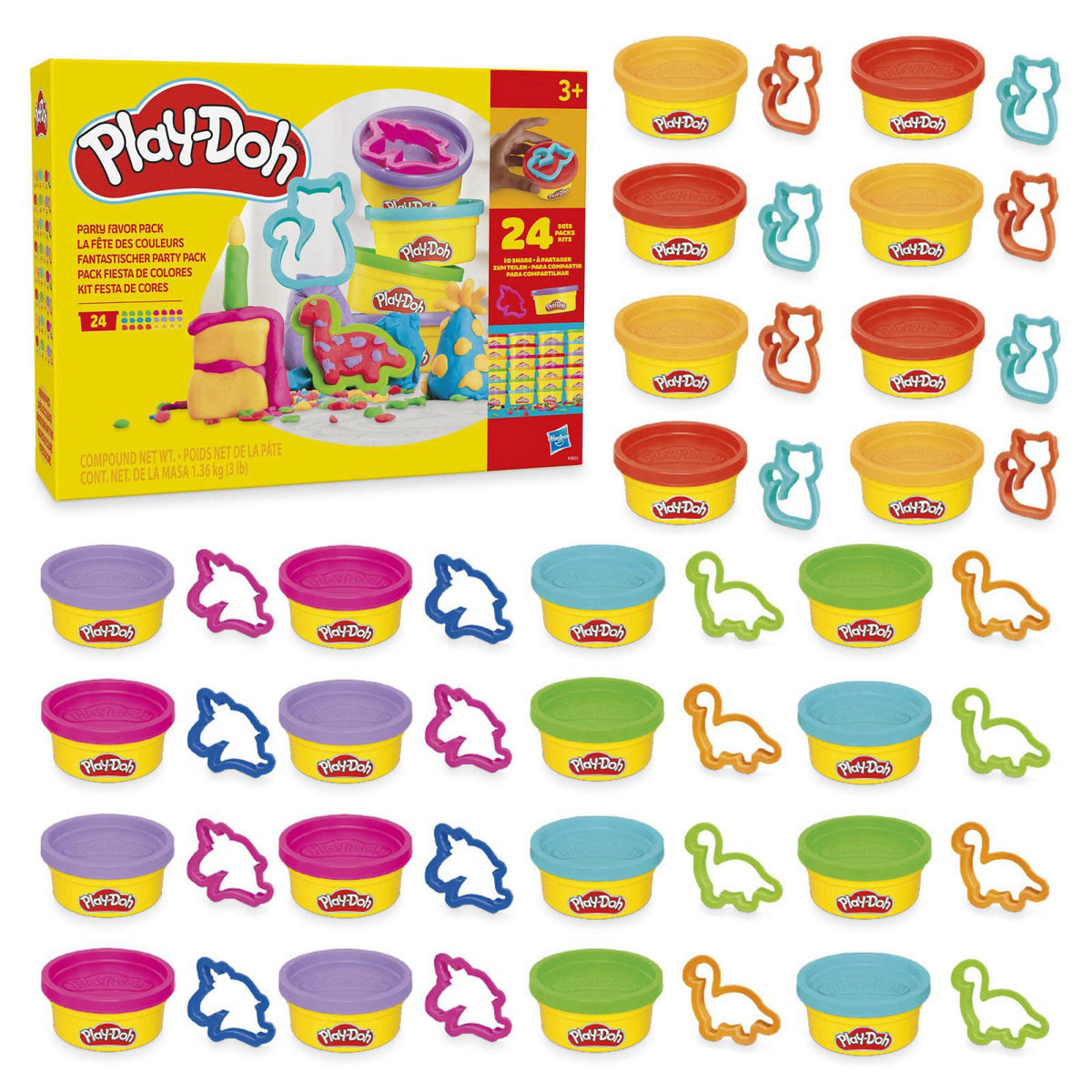 Play Doh Party Favor Pack Bulk 24 Pack of Modeling Compound