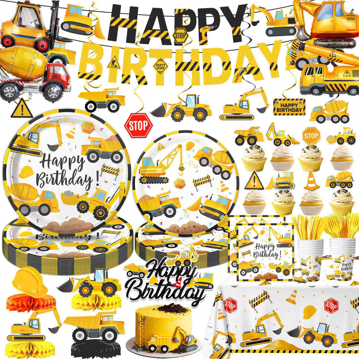 Construction Birthday Party Supplies by Oigco — view 2