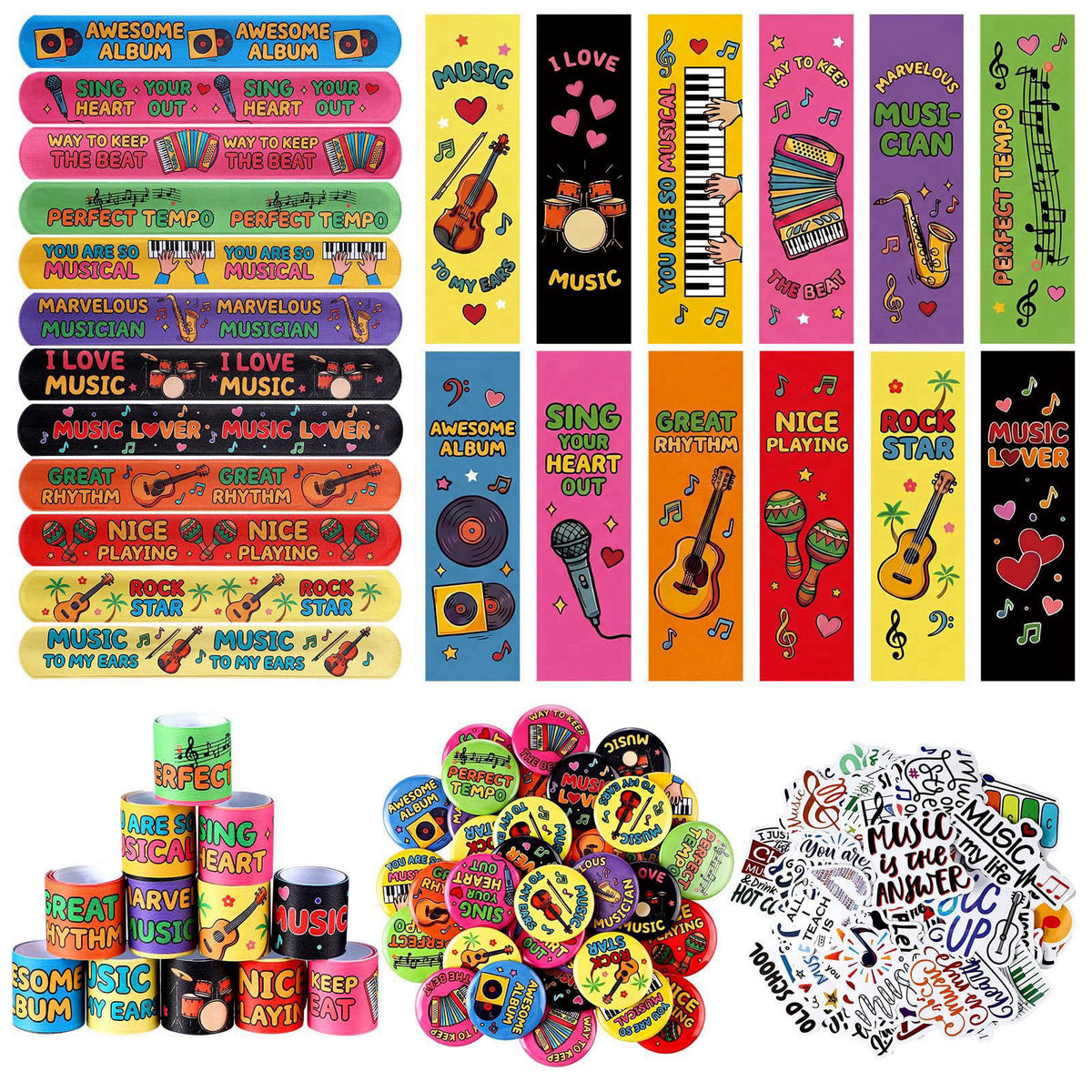182 Pcs Music Reward Supplies Kit Filler by Eersida