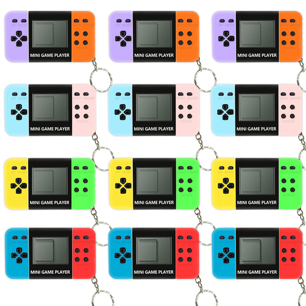 SSZS 12 Pcs Video Game Party Favors for Kids Mini Gaming