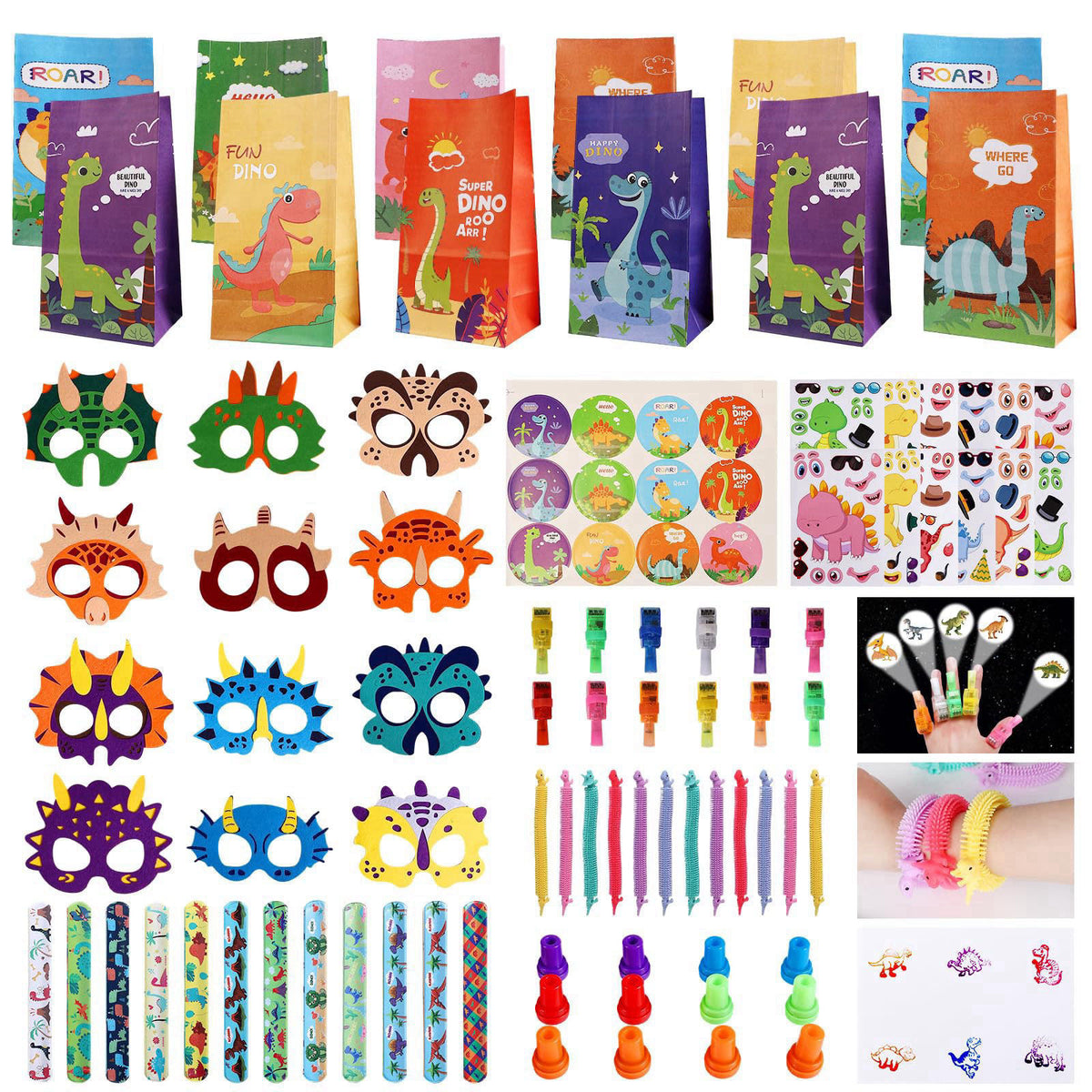 Rotel Dinosaur Party Favors 12 Kids Set Return Gifts for — view 2