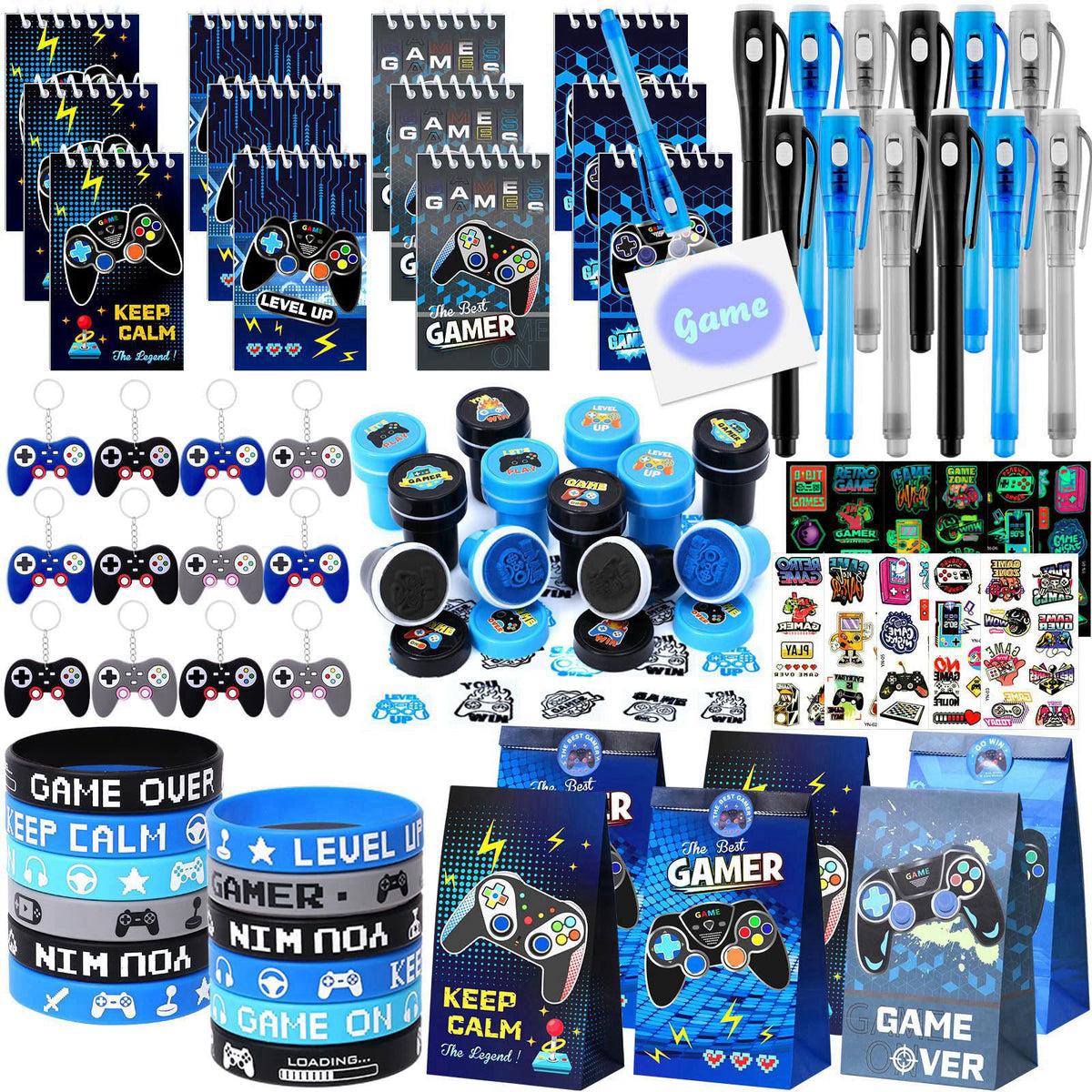 84Pcs Video Game Party Favors Birthday Supplies Kids Boys by Mishopy — view 2