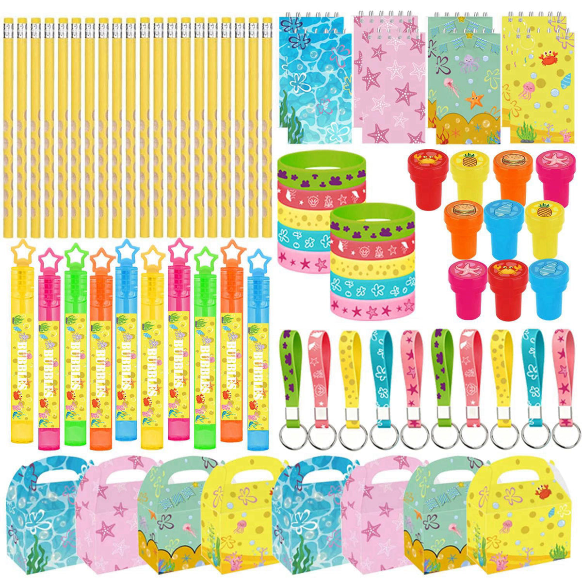 80Pcs Party Favors Set Gift Birthday Decorations Classroom by WPAZH — view 2