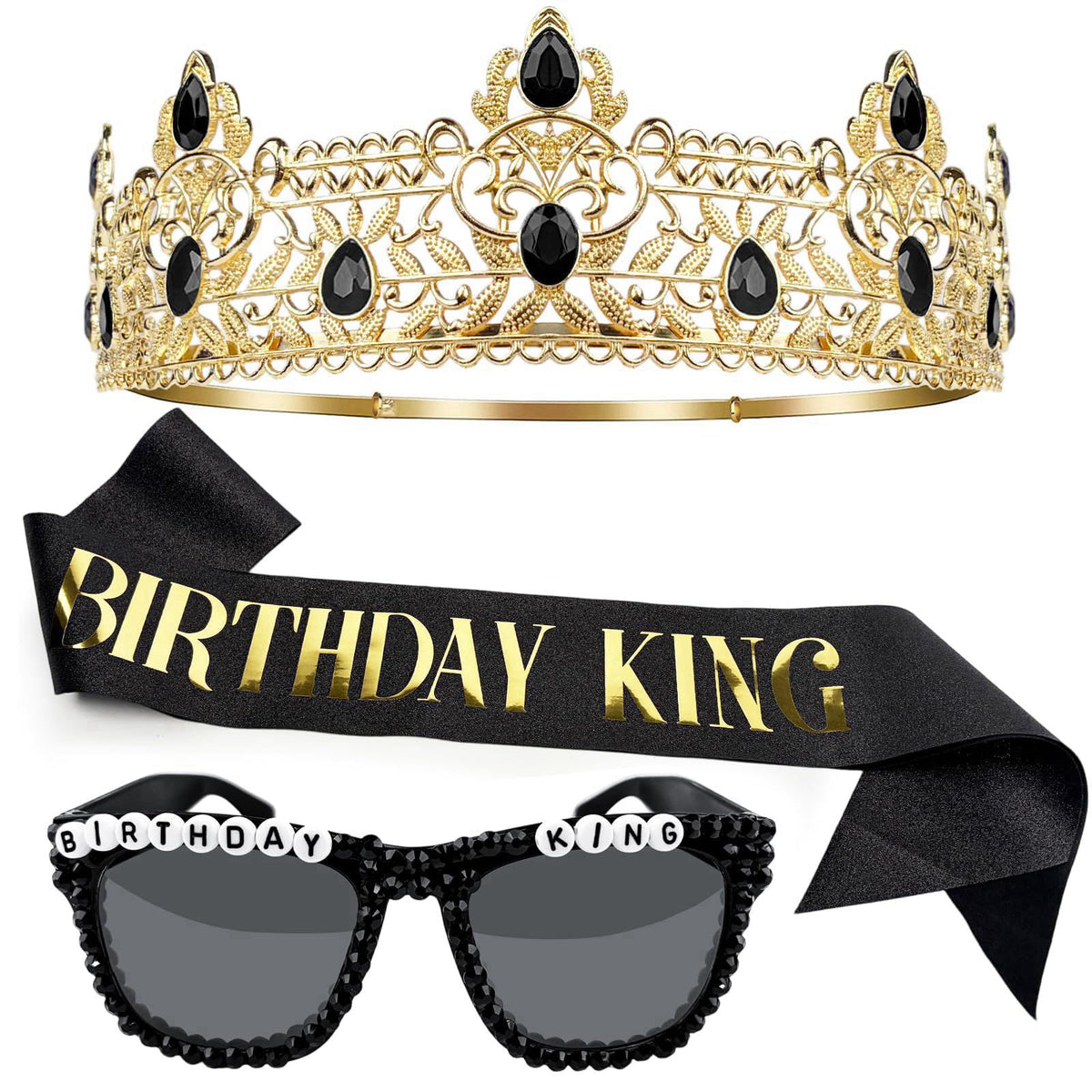 Birthday Decorations for Men 3Pcs Party Decor Supplies King by Bryophasic — view 2
