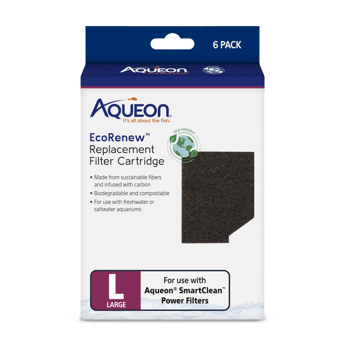 Aqueon Genuine EcoRenew Filter Cartridges for Freshwater and — view 2