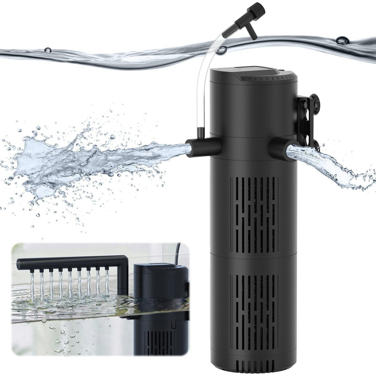 Aquarium Filter for 60 100 Gallon Tanks Internal Fish Tank by Devopet — view 2