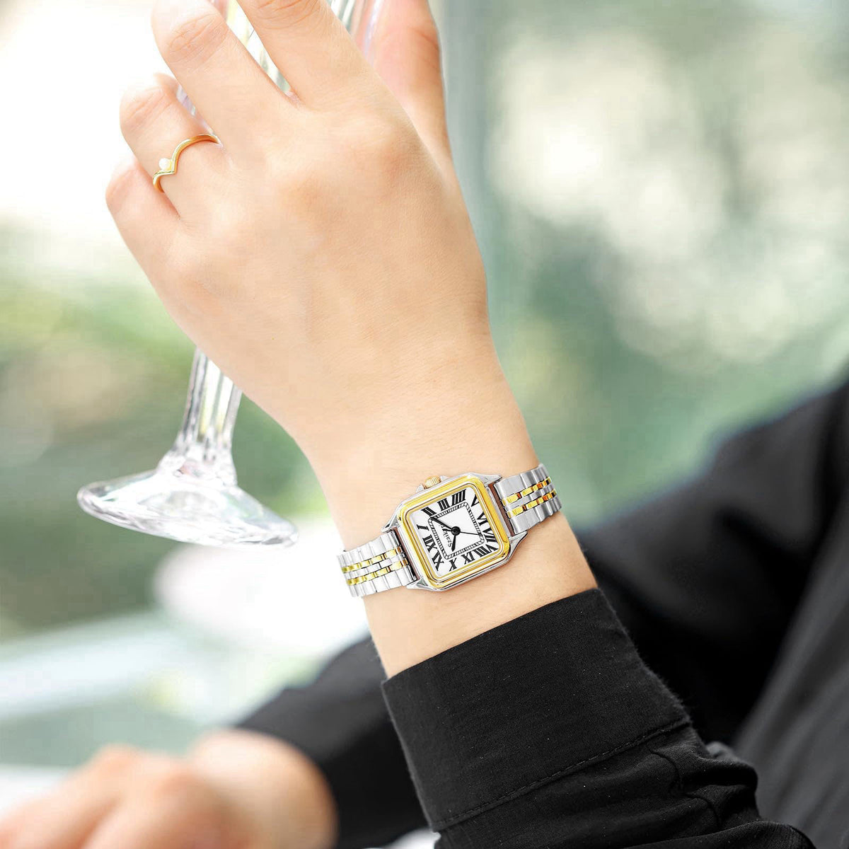 Szaikyri Classic Square Watch for Women Ladies Dress Watch