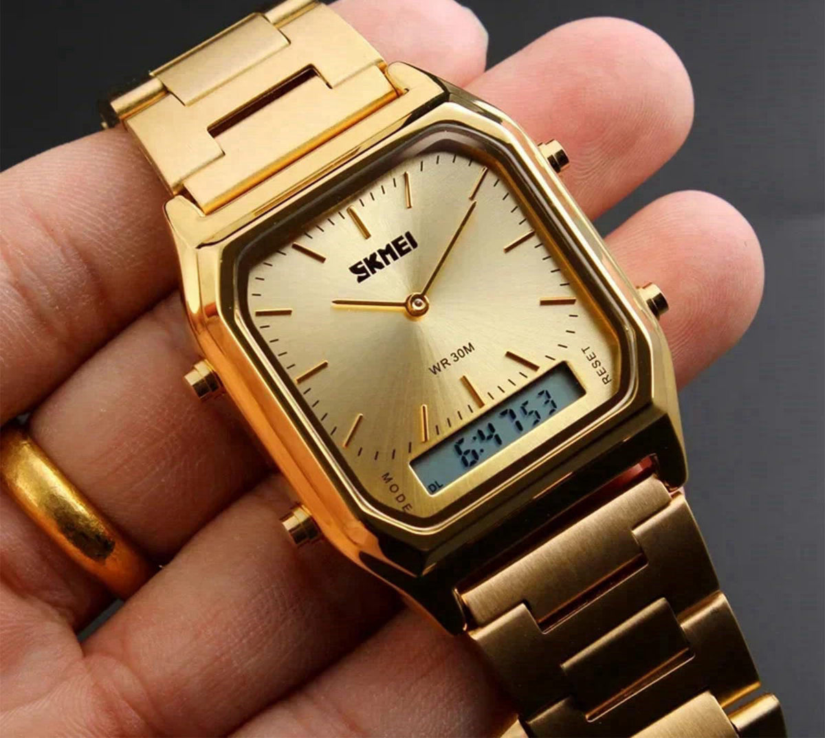 Gosasa Vintage Unisex Digital Sports Watch Dual Display