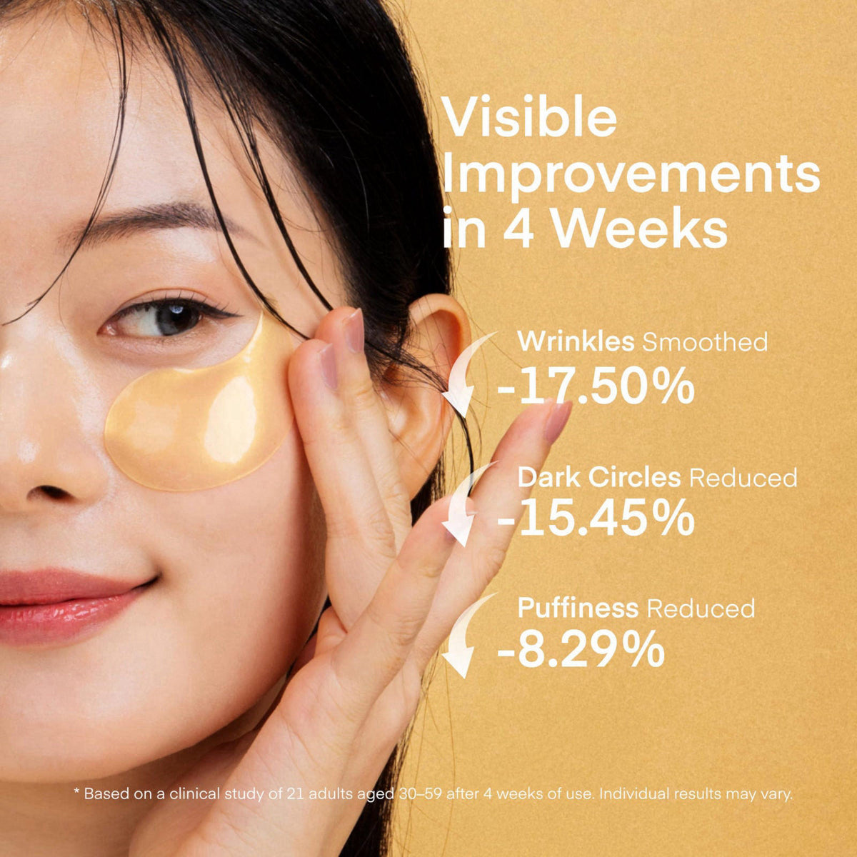 TEREZ HONOR 24K Gold Retinol Wrinkle Smoothing Eye Patches