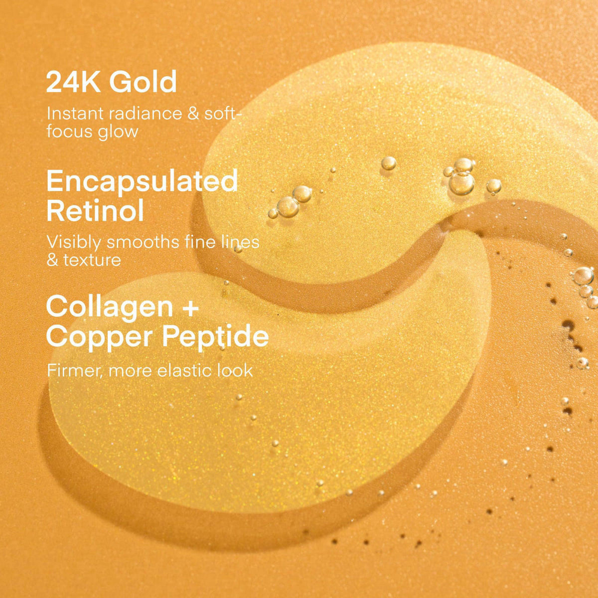 TEREZ HONOR 24K Gold Retinol Wrinkle Smoothing Eye Patches