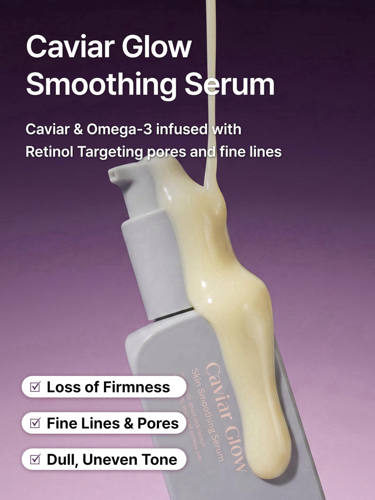 Caviar Glow Smoothing Serum korean Retinol Serum for Anti by Delere — view 4