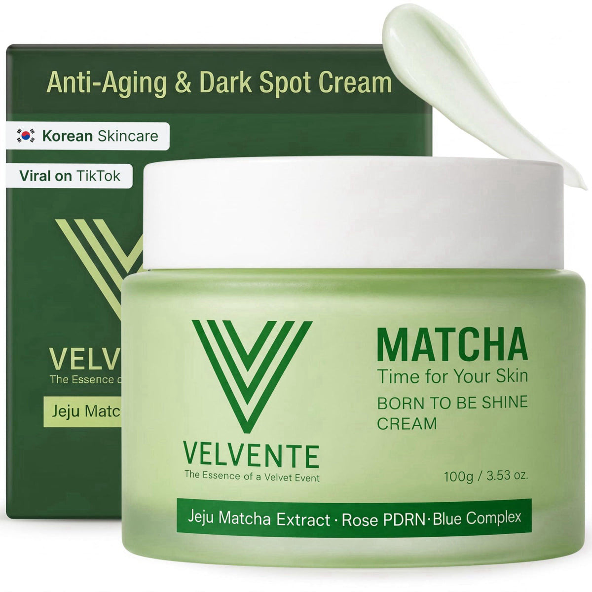Matcha PDRN Korean Anti Aging Firming Moisturizer Dark Spot by VELVENTE — view 2