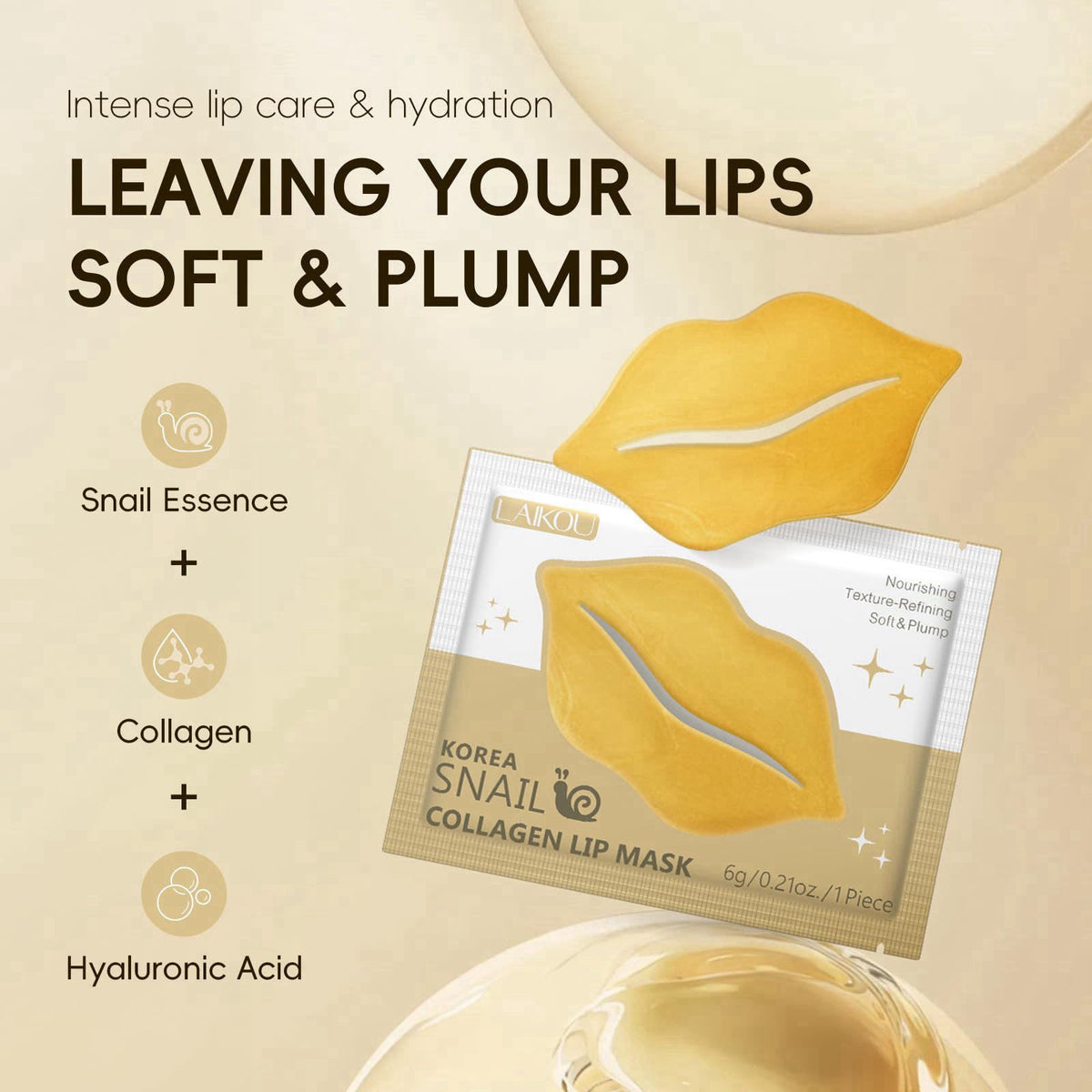 LAIKOU Korean Skin Care Skin Care Set Face Mask Eye Mask Lip — view 7