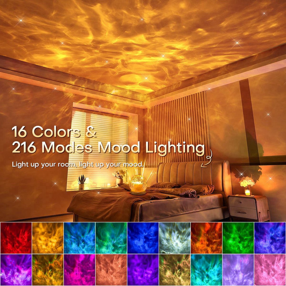 Ambient Lighting 16 Colors Led Lights for Bedroom Gift Ideas