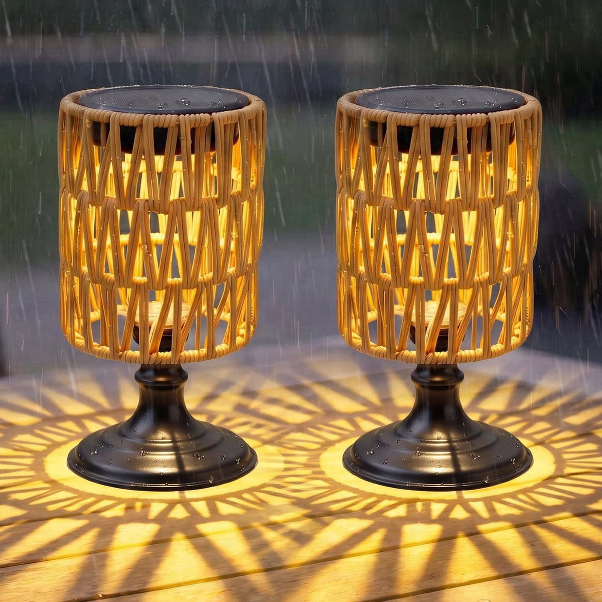 Outdoor Solar Table Lamps Set of 2 Solar Lanterns Outdoor by Biulazyda