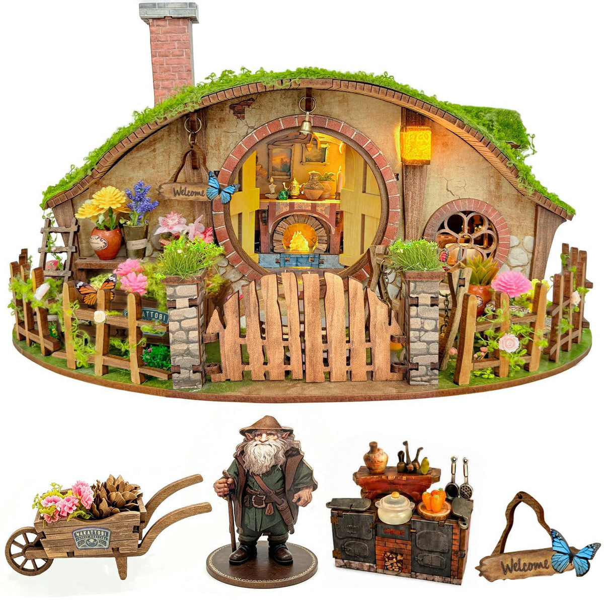 Book Nook Kit DIY Miniature House 3D Wooden Puzzle
