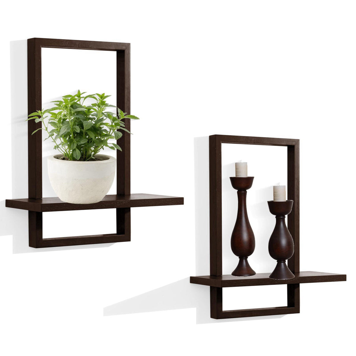 Floating Shelves for Wall Decorative Wall Shelves Plants by PHOENANCEE — view 2