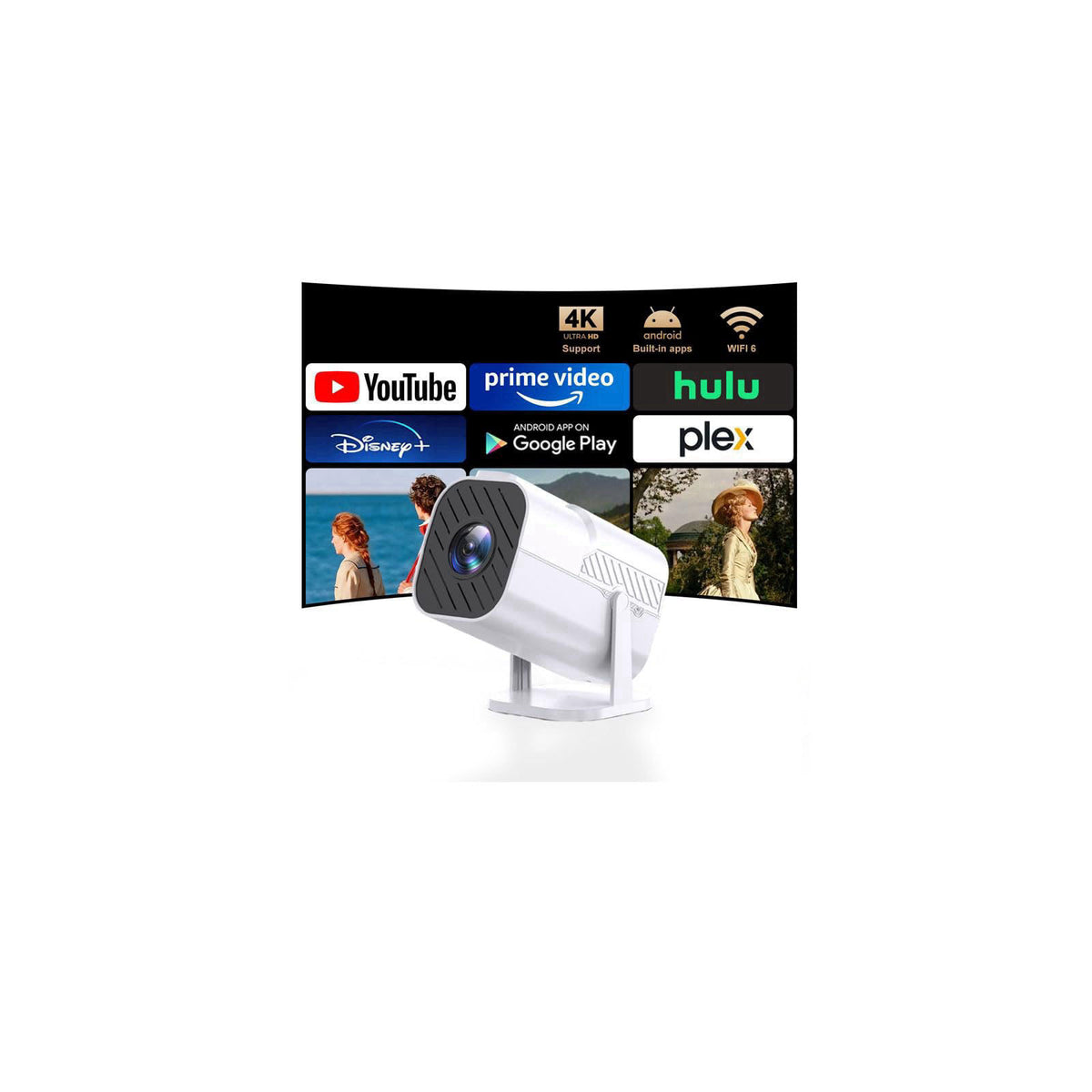 Built in APPS Electric Focusing Mini Projector With Wifi And by FIGYK — view 2
