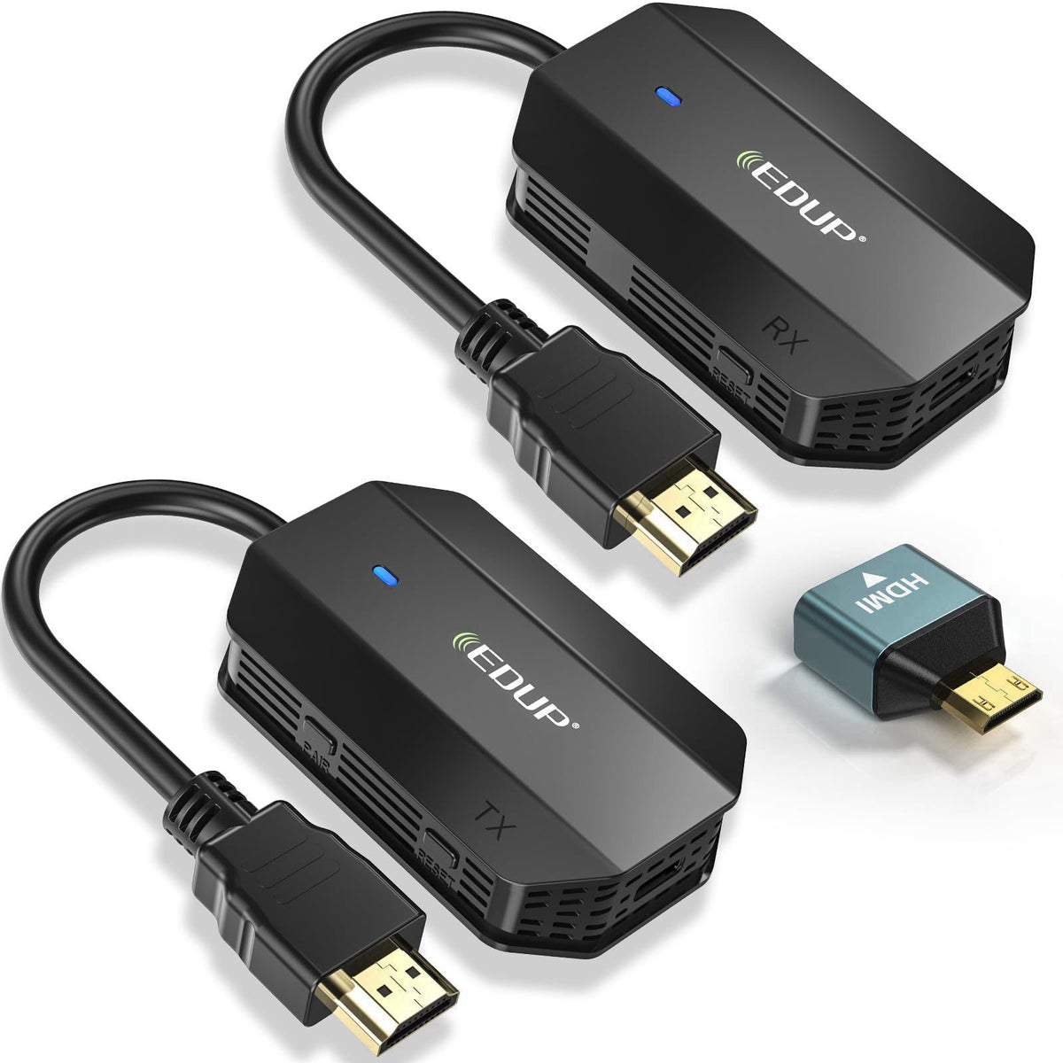 EDUP Wireless HDMI Transmitter and Receiver 4K Decode 1080P — view 2