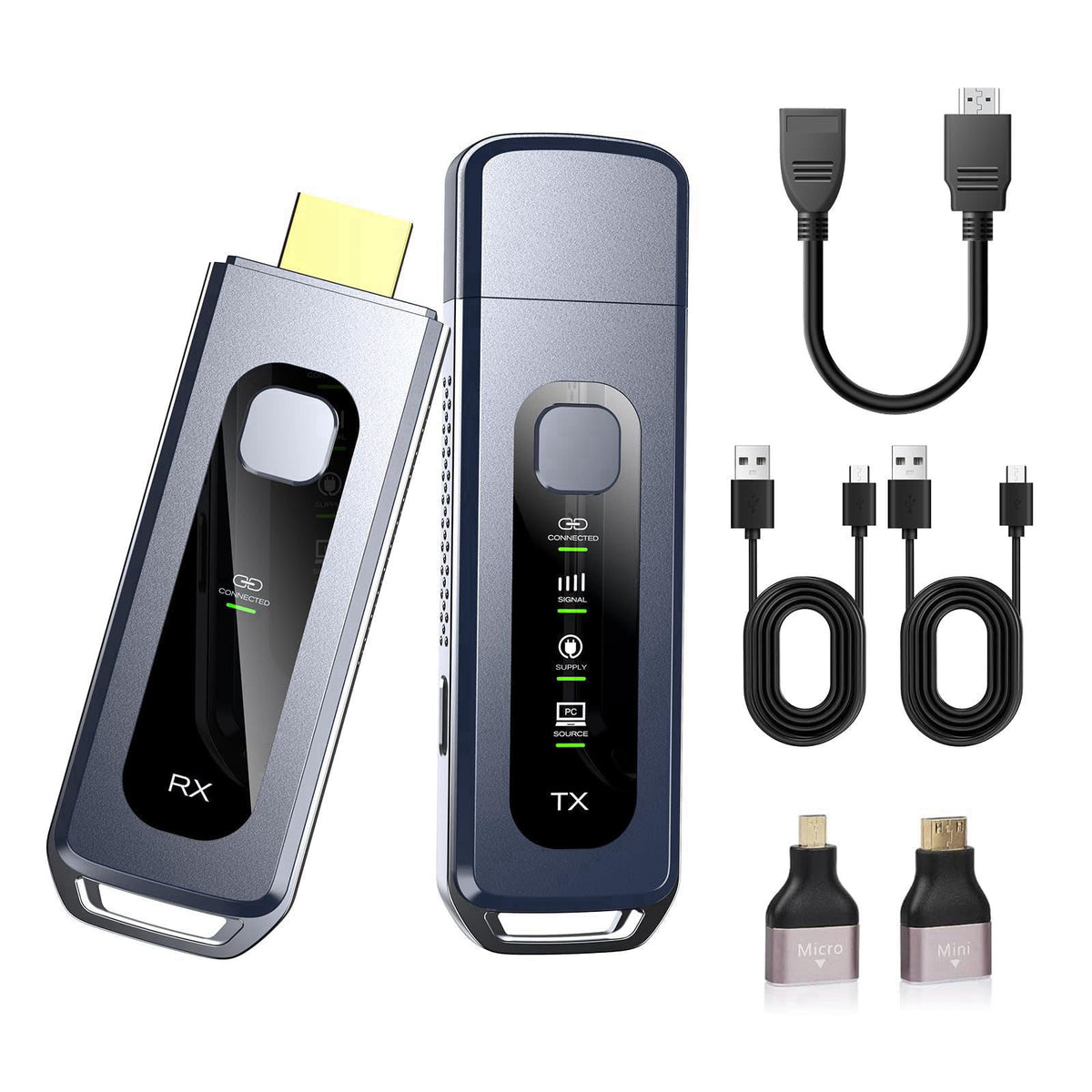 Wireless HDMI Transmitter and Receiver HDMI Extender 4K by Zecamin