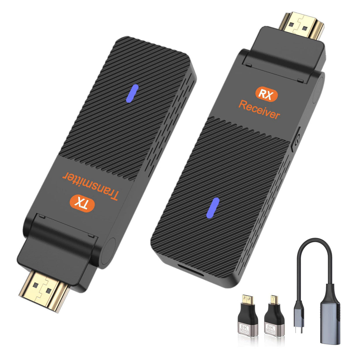 Wireless HDMI Transmitter Receiver 90 Bend Design by ALL- LUCKY