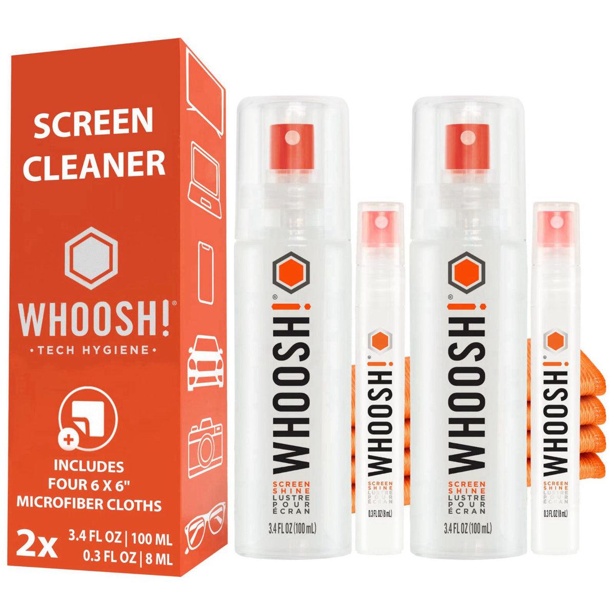 WHOOSH Screen Shine Duo Screen Cleaner Kit Set of 2 3 4 0 3 — view 2