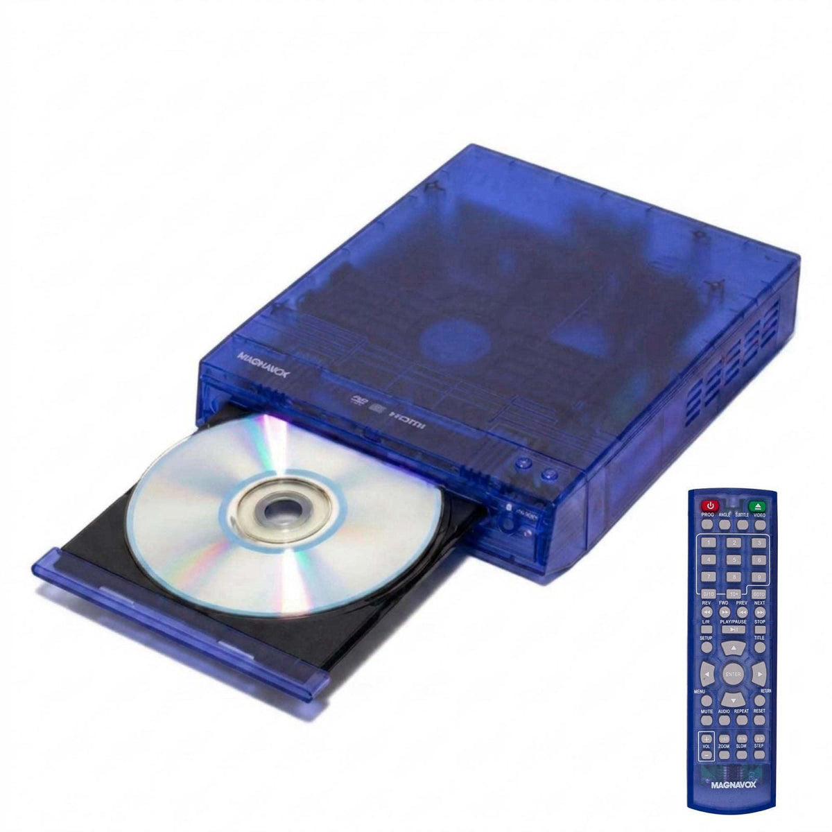 Magnavox Translucent DVD Player with HDMI Cable Included